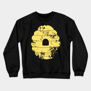 Distressed Yellow Bee Hive Crewneck Sweatshirt